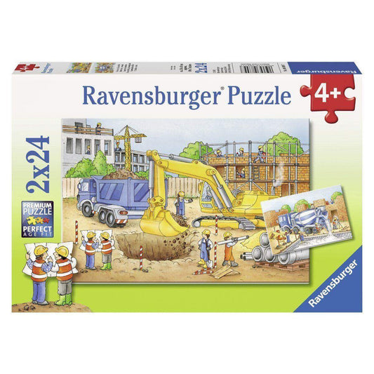 Ravensburger Puzzle Vorsicht Baustelle, 2 x 24 Teile