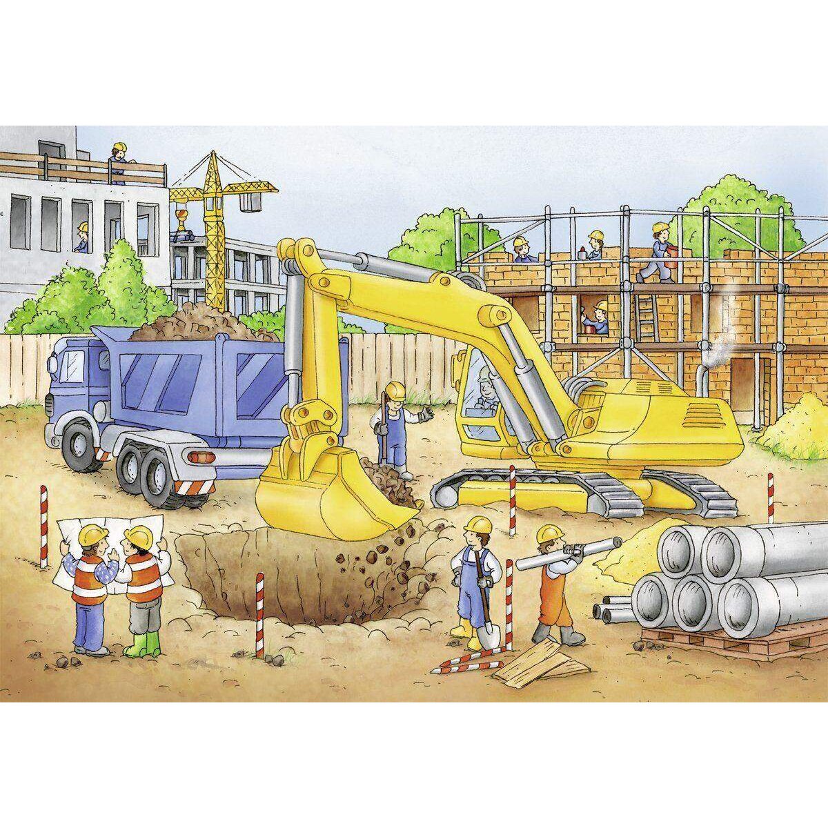 Ravensburger Puzzle Vorsicht Baustelle, 2 x 24 Teile