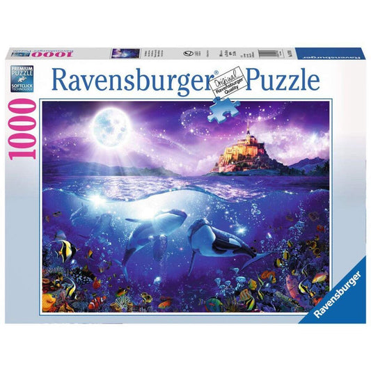 Ravensburger Puzzle Wale im Mondschein, 1000 Teile