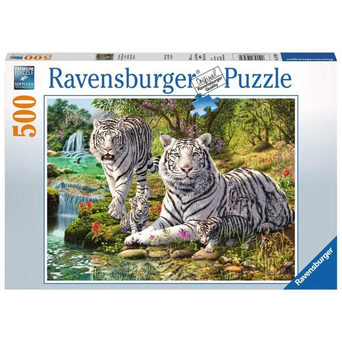 Ravensburger Puzzle Weiße Raubkatze, 500 Teile