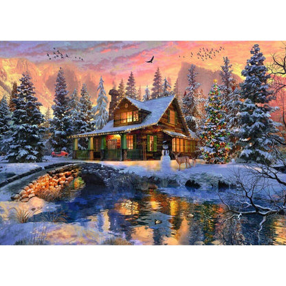Ravensburger Puzzle Weiße Weihnachten, 1000 Teile