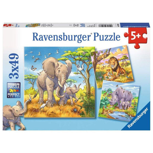Ravensburger Puzzle Wilde Giganten, 3 x 49 Teile