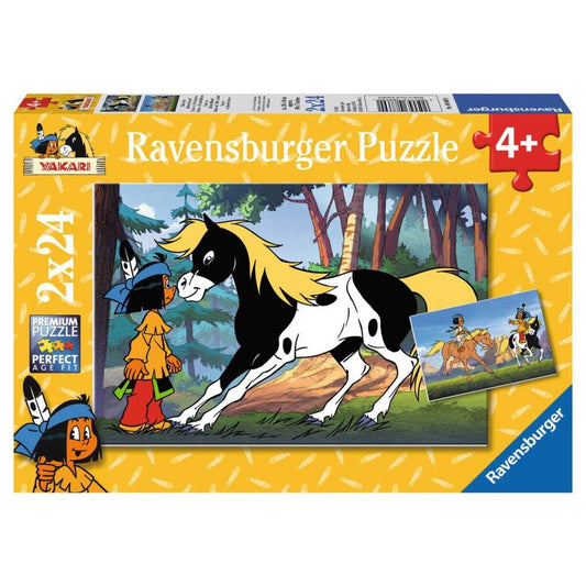 Ravensburger Puzzle Yakari und kleiner Donner, 2 x 24 Teile