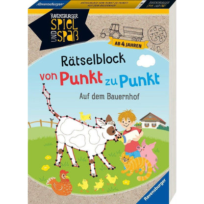 Ravensburger Rätselblock von Punkt zu Punkt: Auf dem Bauernhof