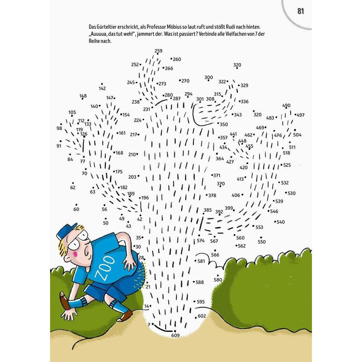 Ravensburger Rätselblock von Punkt zu Punkt: Insel der wilden Tiere