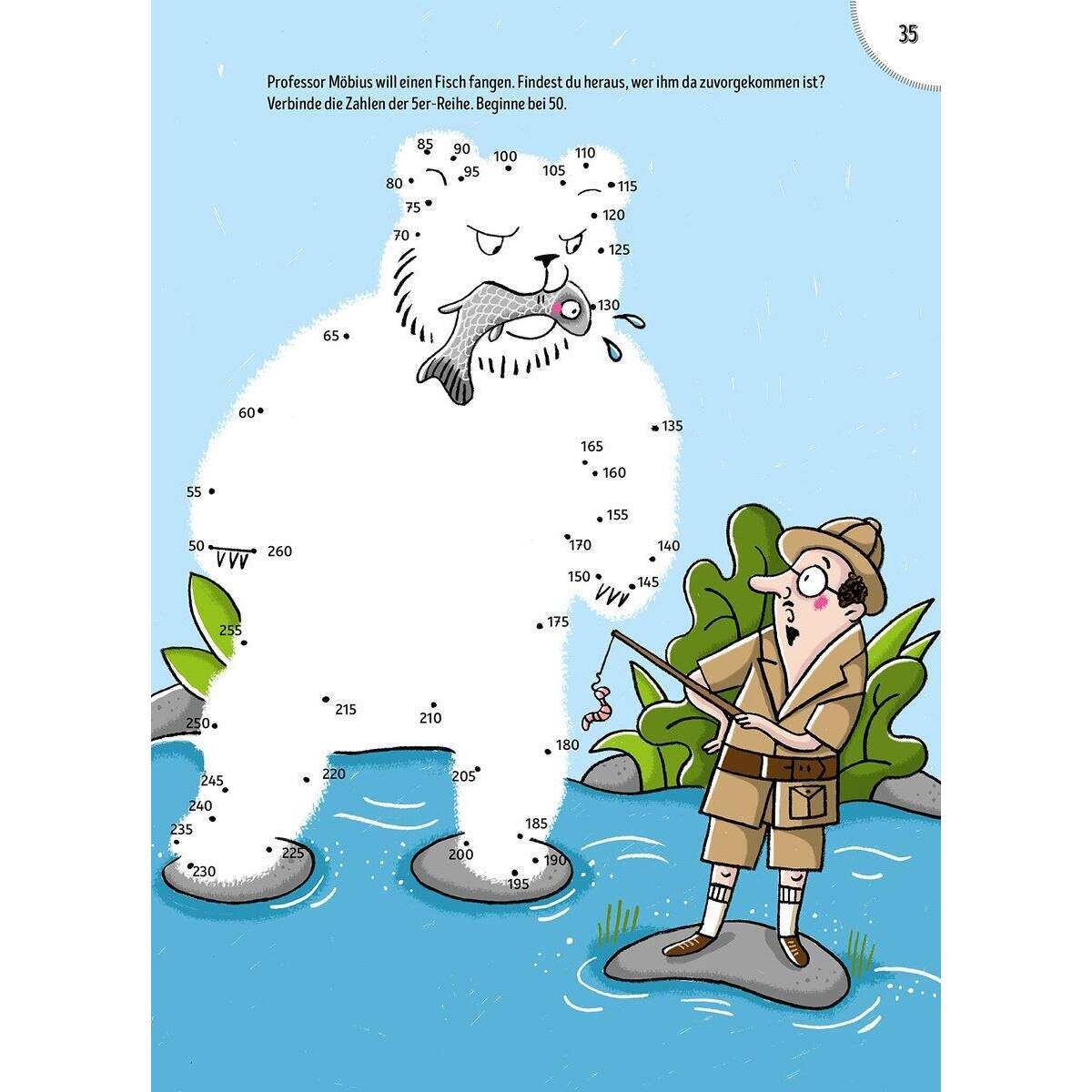 Ravensburger Rätselblock von Punkt zu Punkt: Insel der wilden Tiere