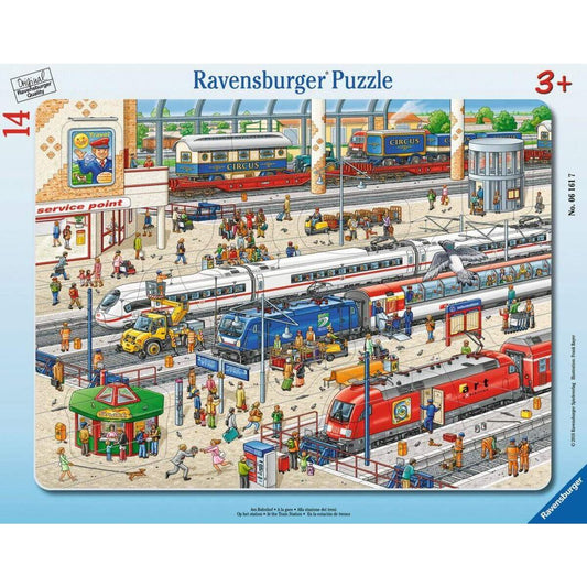Ravensburger Rahmenpuzzle Am Bahnhof, 14 Teile