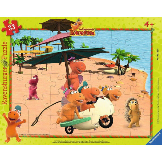 Ravensburger Rahmenpuzzle Drache Kokosnuss und seine Freunde, 33 Teile