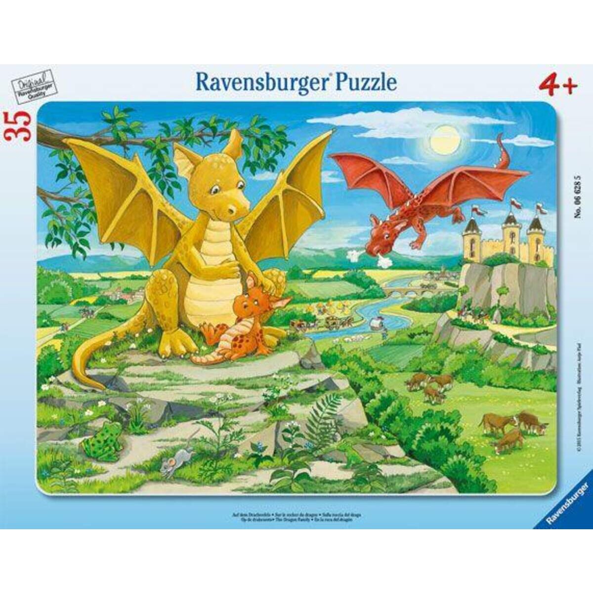 Ravensburger Rahmenpuzzle Drachenfels, 35 Teile