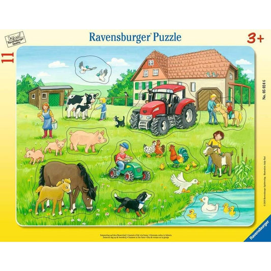 Ravensburger Rahmenpuzzle Sommertag auf dem Bauernhof, 11 Teile