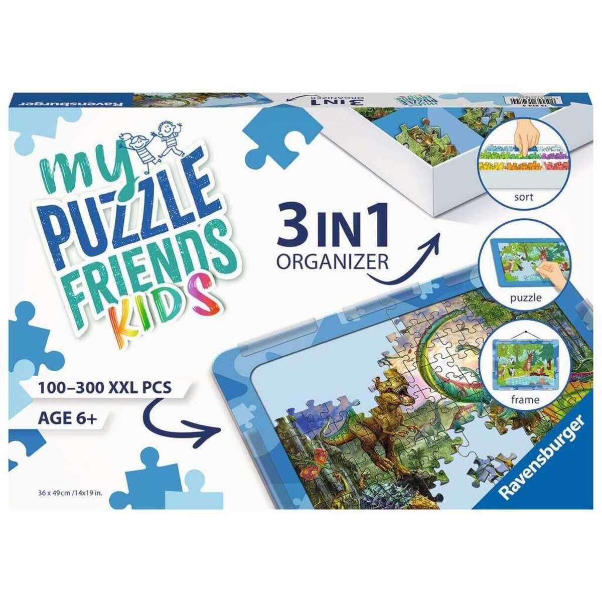 Ravensburger Ravensburger 3in1 Organizer 13274 - Kinderpuzzle Organizer Blau