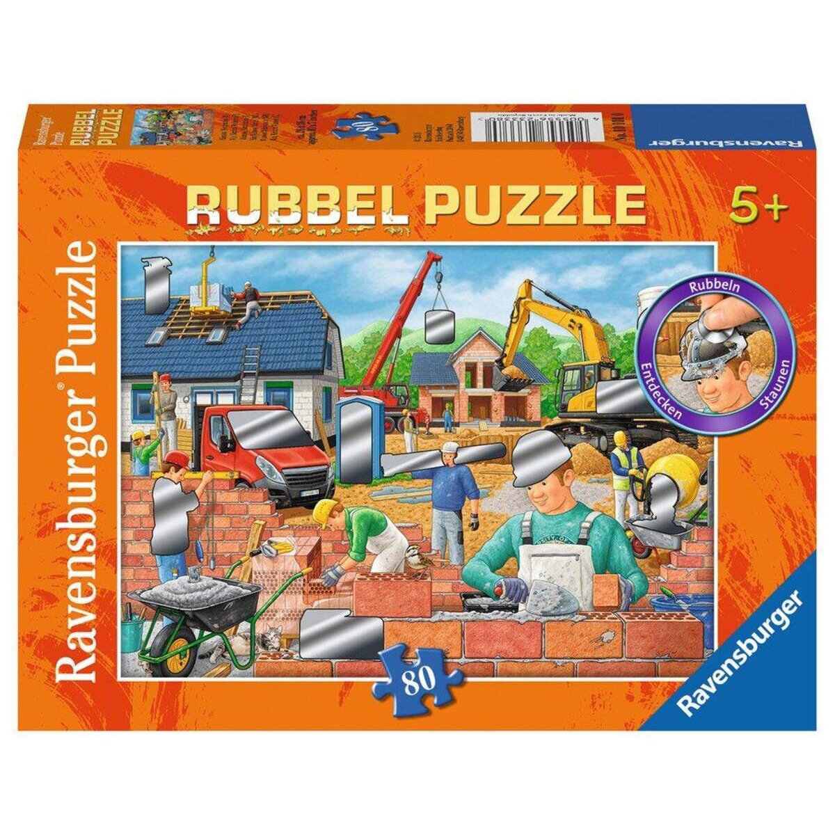 Ravensburger Rubbel Puzzle Spaß auf der Baustelle