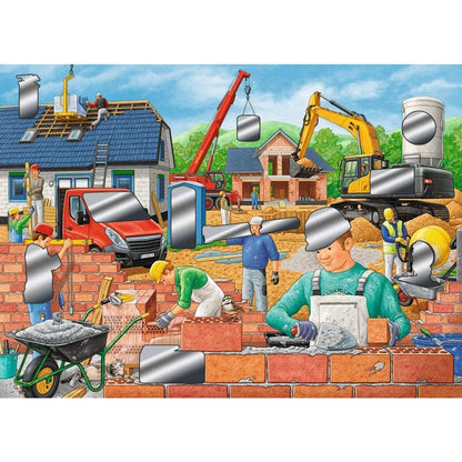 Ravensburger Rubbel Puzzle Spaß auf der Baustelle