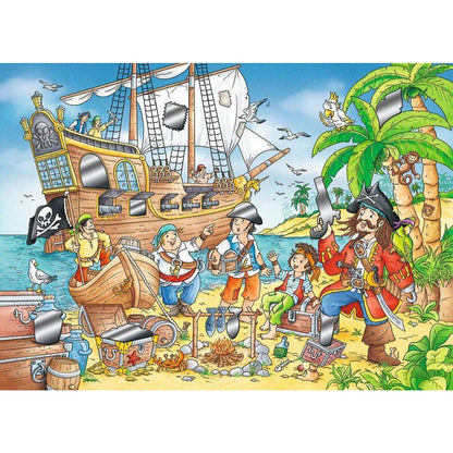 Ravensburger Rubbel Puzzle Spaß auf dem Piratenschiff