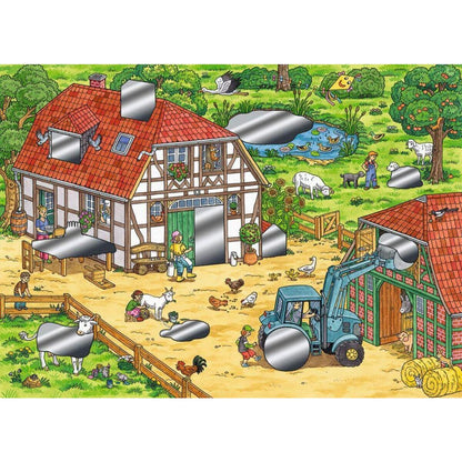 Ravensburger Rubbel Puzzle Spaß auf dem Bauernhof