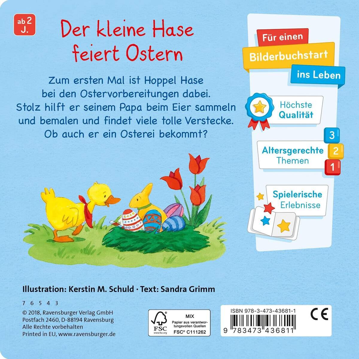 Ravensburger Schuld, Frohe Ostern, kleiner Hase
