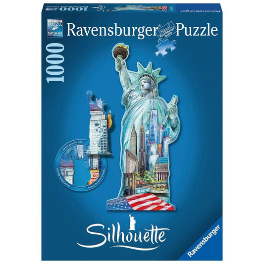 Ravensburger Silhouette Puzzles Freiheitsstatue, 1000 Teile