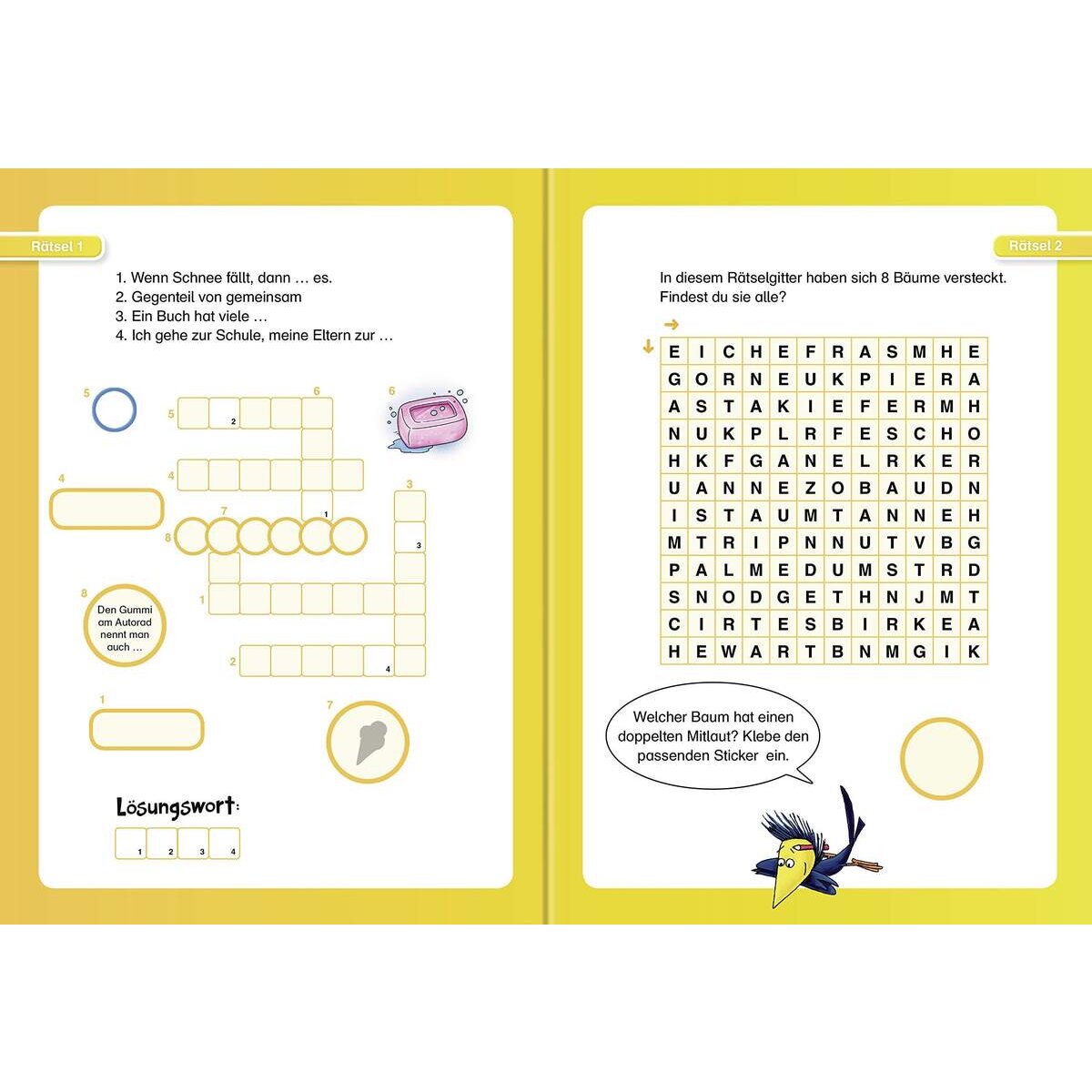 Ravensburger Sticker-Kreuzworträtsel zum Lesenlernen, 3. Lesestufe