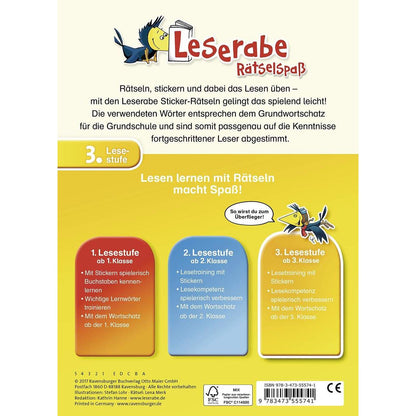 Ravensburger Sticker-Rätsel zum Lesenlernen, 3. Lesestufe