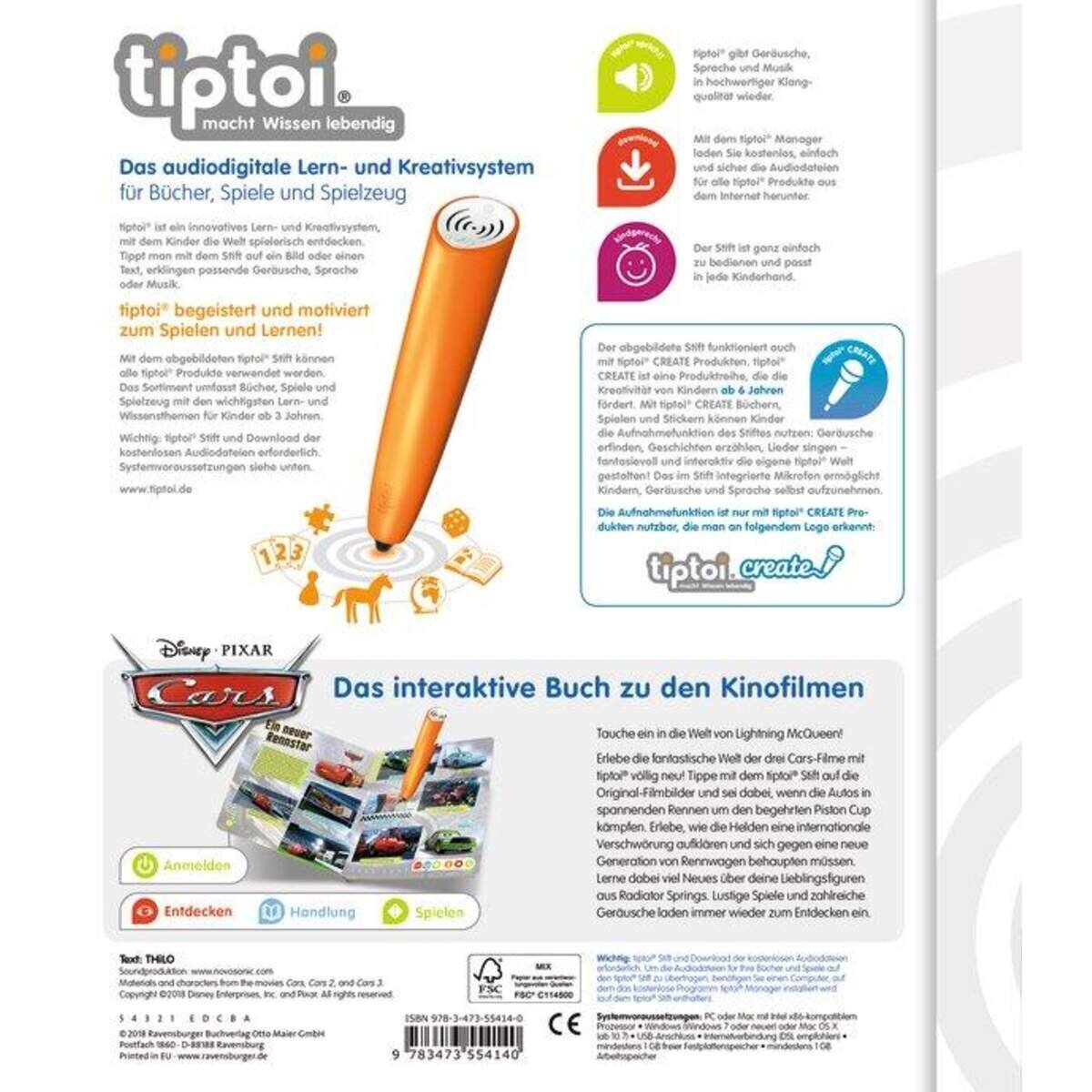 Ravensburger tiptoi® Cars
