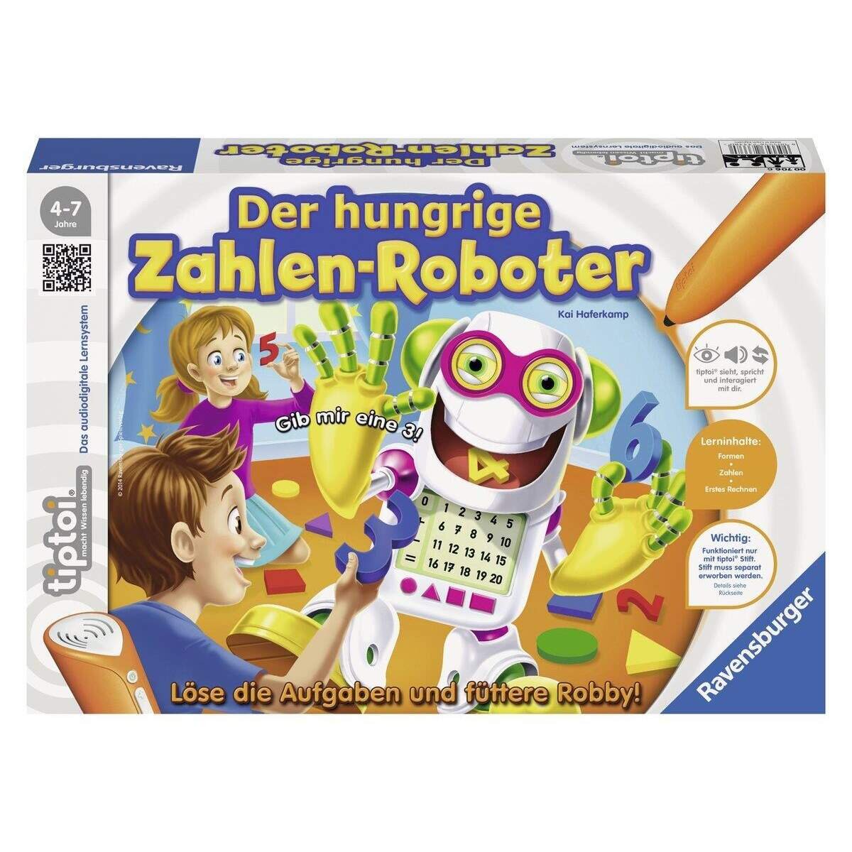 Ravensburger tiptoi Der hungrige Zahlen-Roboter