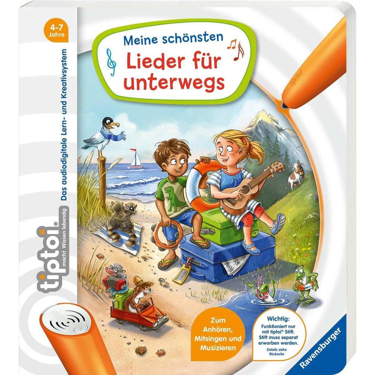 Ravensburger tiptoi® Meine schönsten Lieder für unterwegs