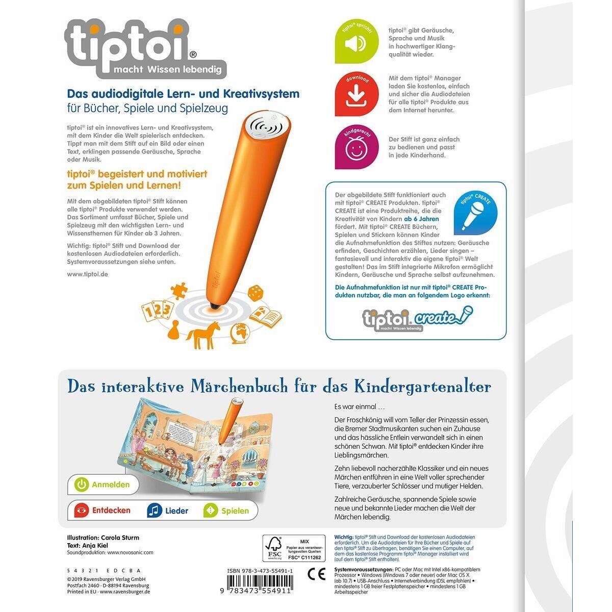 Ravensburger tiptoi Meine schönsten Märchen