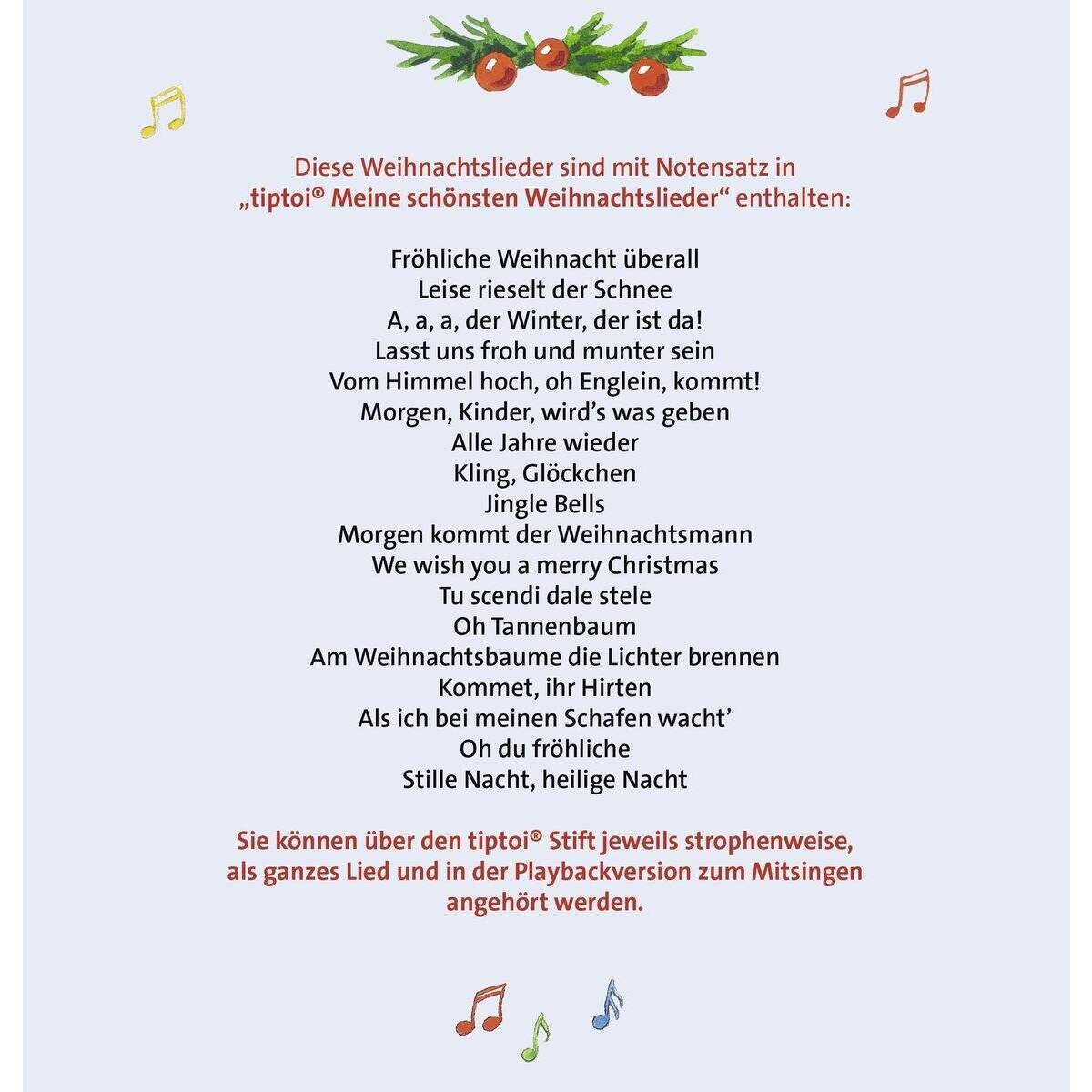 Ravensburger tiptoi® Meine schönsten Weihnachtslieder