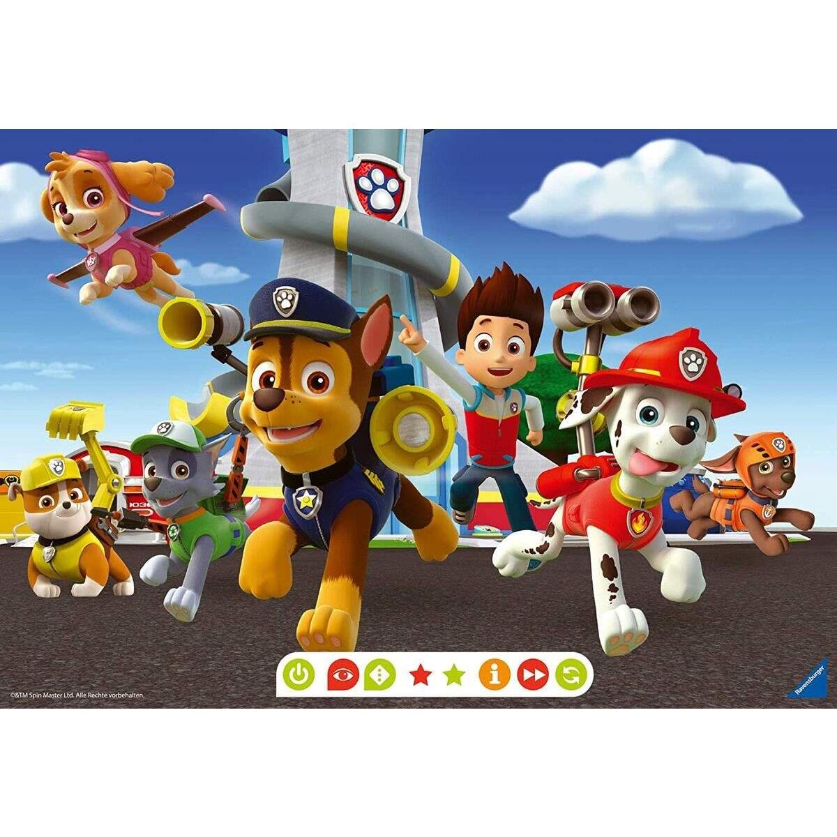 Ravensburger tiptoi Paw Patrol Puzzle für kleine Entdecker, 2 x 24 Teile