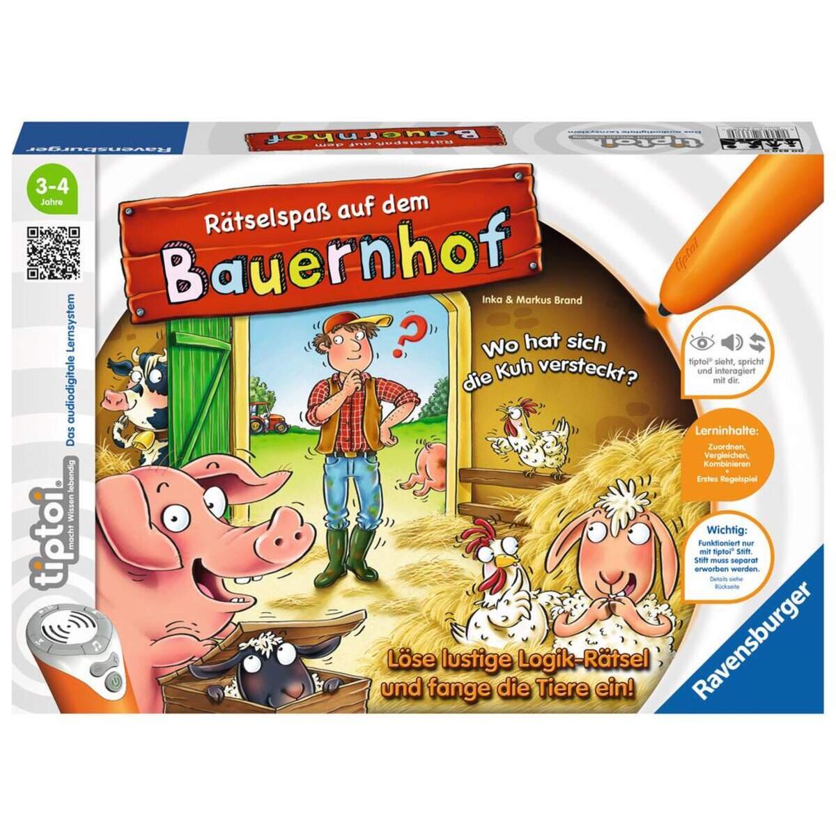 Ravensburger tiptoi Rätselspaß auf dem Bauernhof zurück