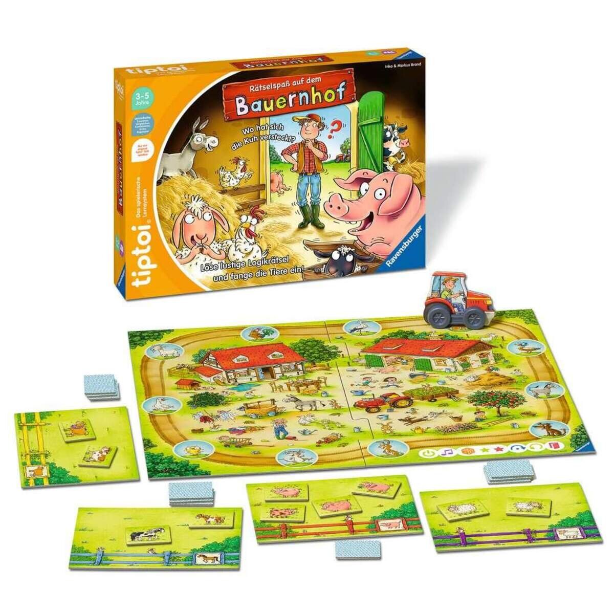 Ravensburger tiptoi Rätselspaß auf dem Bauernhof