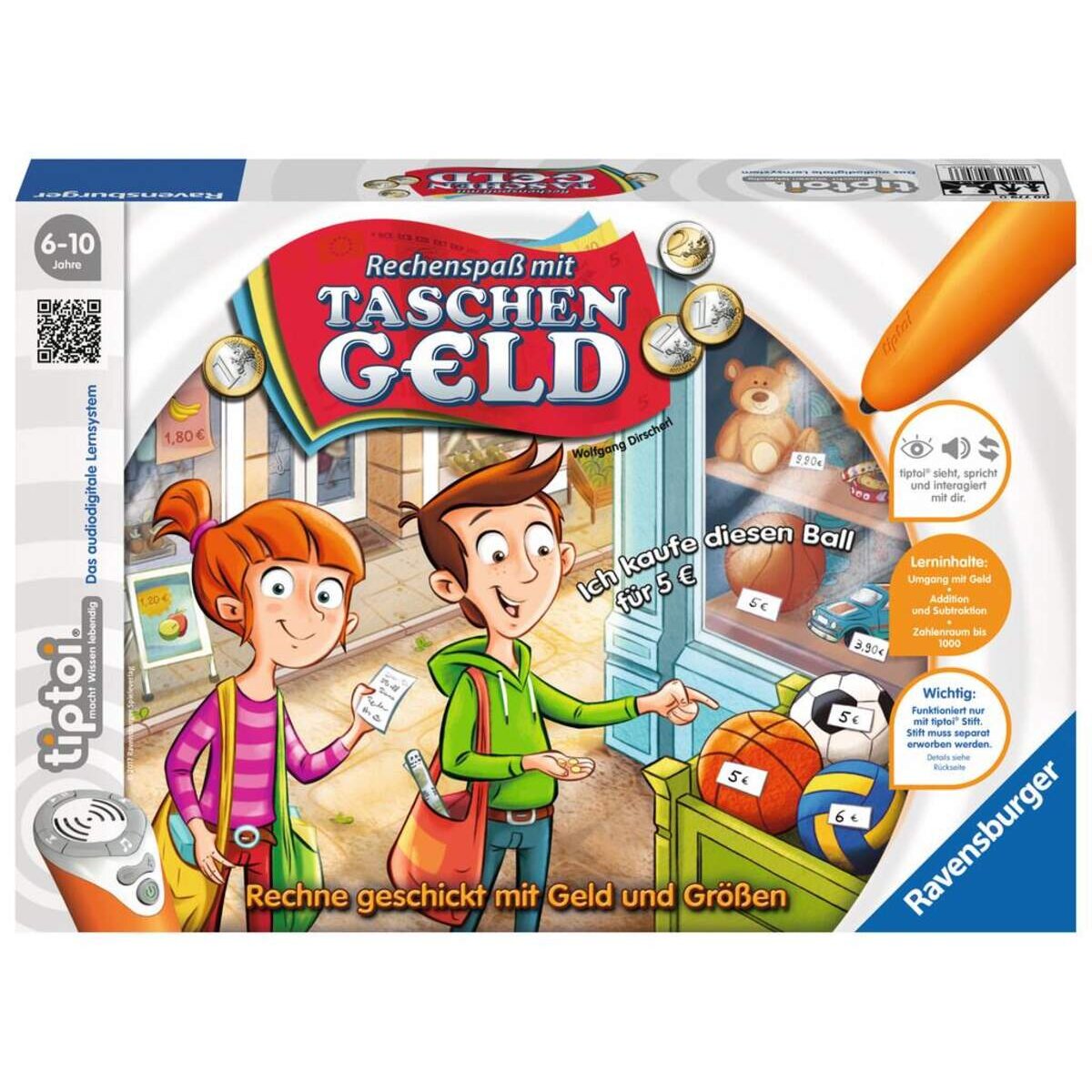 Ravensburger tiptoi Rechenspaß mit Taschengeld