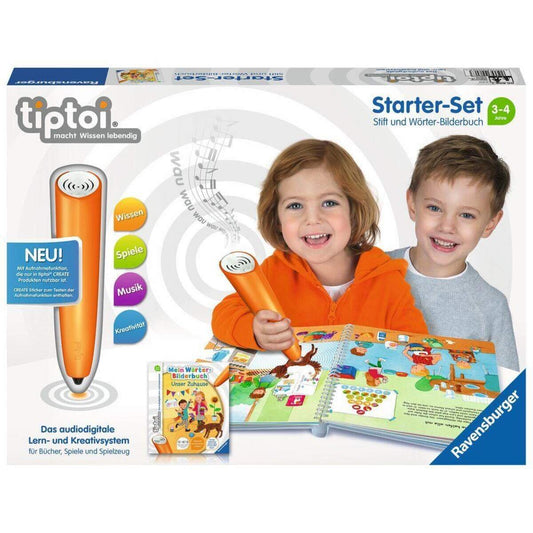 Ravensburger tiptoi Starter-Set Stift und Wörter-Bilderbuch