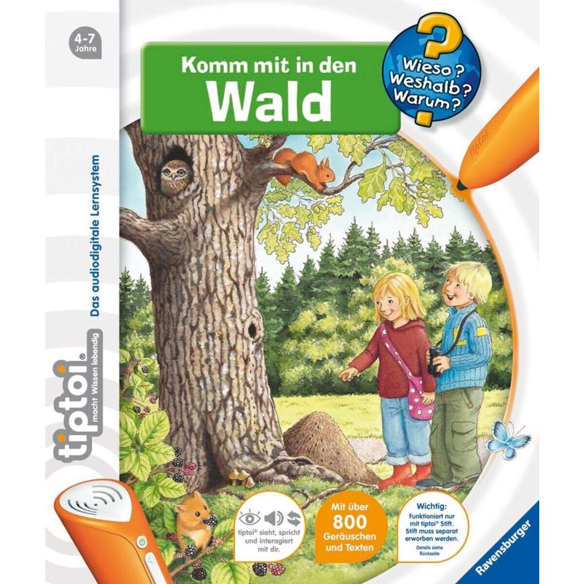 Ravensburger tiptoi Wieso? Weshalb? Warum? 8 Komm mit in den Wald