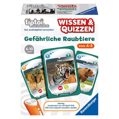 Ravensburger tiptoi Wissen & Quizzen Gefährliche Raubtiere