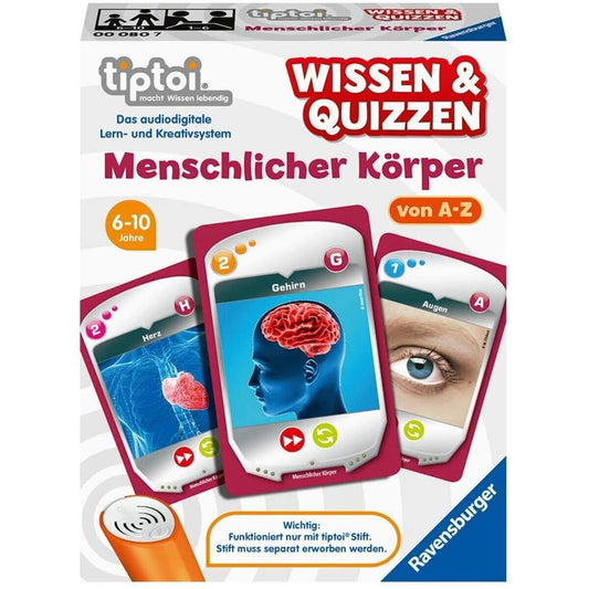Ravensburger tiptoi Wissen und Quizzen - Menschlicher Körper