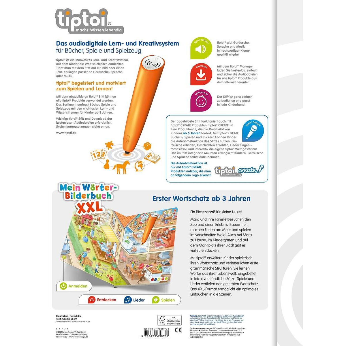 Ravensburger tiptoi® XXL Wörter-Bilderbuch - H21