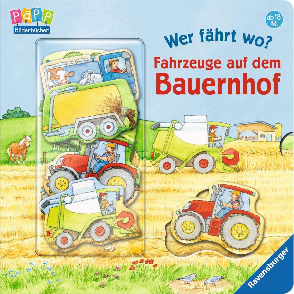 Ravensburger Wer fährt wo? Fahrzeuge auf dem Bauernhof