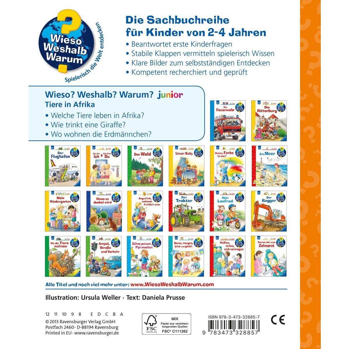 Ravensburger Wieso? Weshalb? Warum? Band 50 - Tiere in Afrika