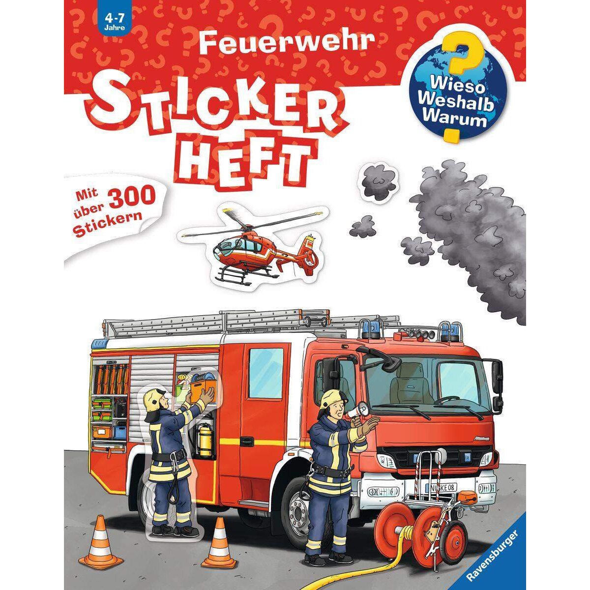 Ravensburger Wieso? Weshalb? Warum? Stickerheft Feuerwehr