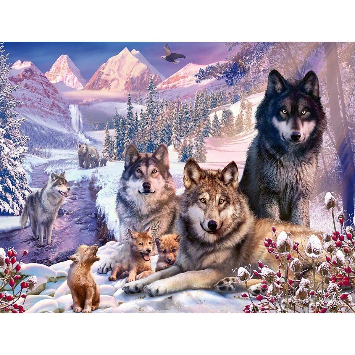 Ravensburger Wölfe im Schnee, 2000 Teile
