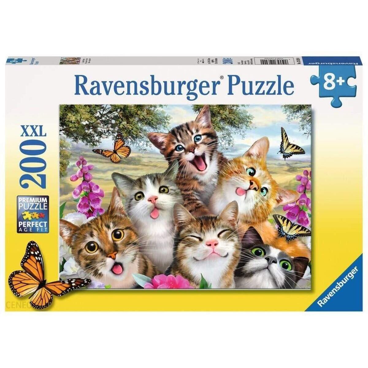 Ravensburger XXL Kinderpuzzle Lustige Katzen, 200 Teile