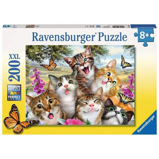 Ravensburger XXL Kinderpuzzle Lustige Katzen, 200 Teile