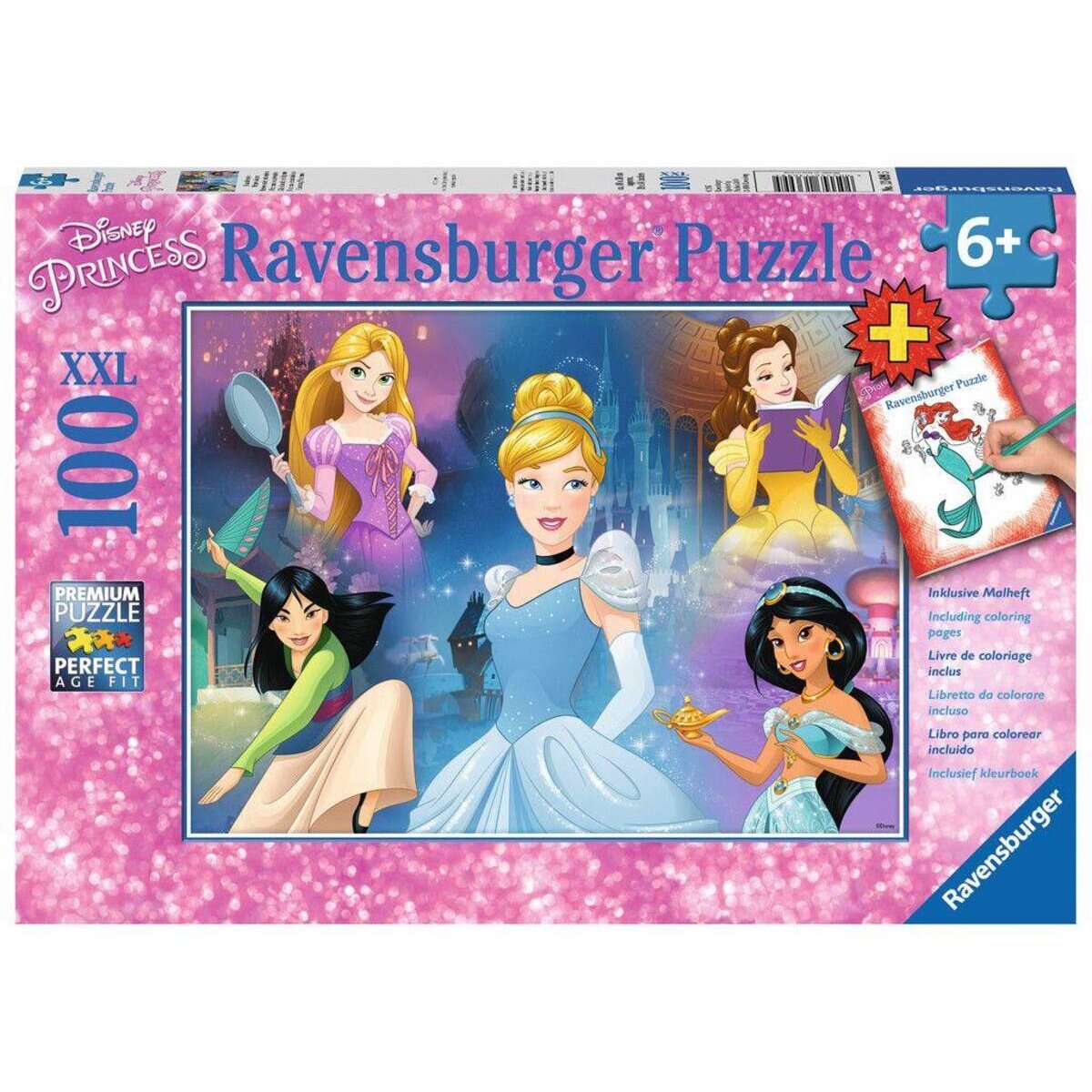 Ravensburger XXL Puzzle Disney Bezaubernde Prinzessinnen, 100 Teile