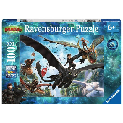 Ravensburger XXL Puzzle Dreamworks Dragons Die verborgene Welt, 100 Teile