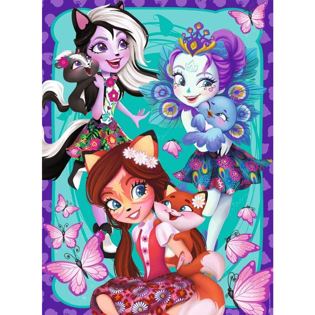Ravensburger XXL Puzzle Enchantimals, Beste Freunde für immer, 200 Teile
