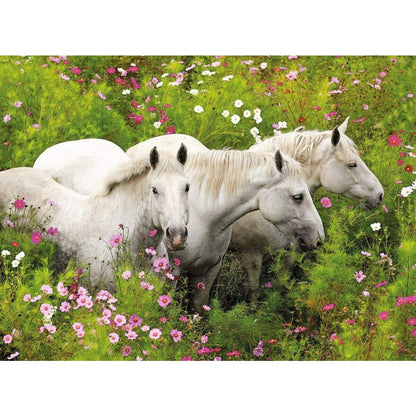 Ravensburger XXL Puzzle Pferde auf der Blumenwiese, 300 Teile