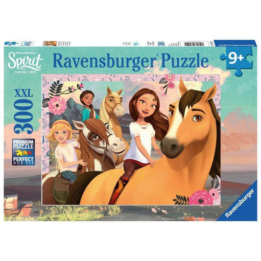 Ravensburger XXL Puzzle Spirit der wilde Mustang, Abenteuer auf Pferden, 300 Teile