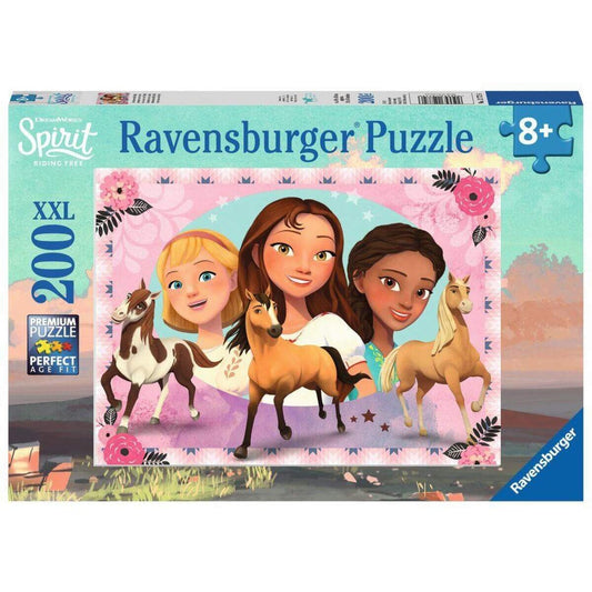 Ravensburger XXL Puzzle Spirit der wilde Mustang, Abenteuer mit Lucky, 200 Teile