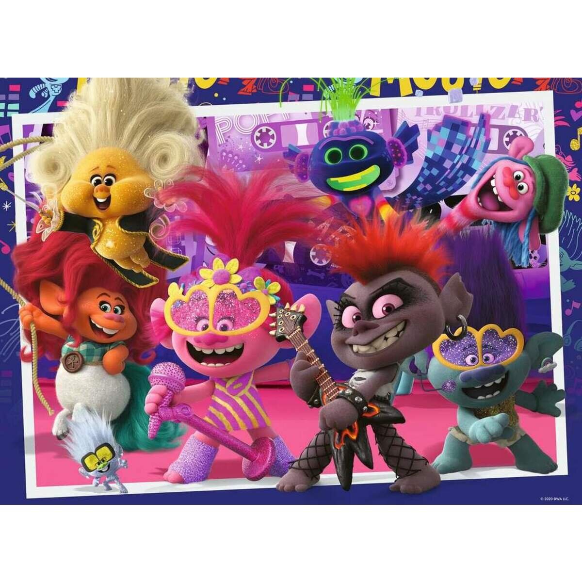 Ravensburger XXL Puzzle Trolls 2 Unsere Lieblingslieder, 100 Teile